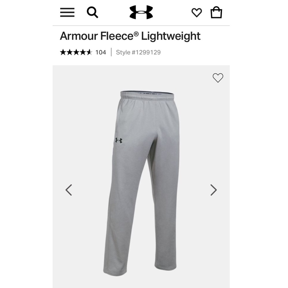 Under Armour Fleece Lightweight Pants